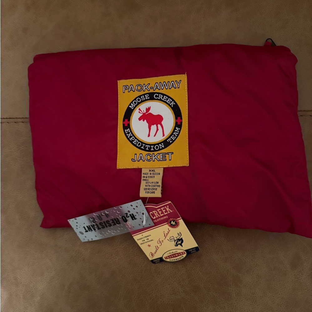 Moose Creek Red Pack-Away Jacket